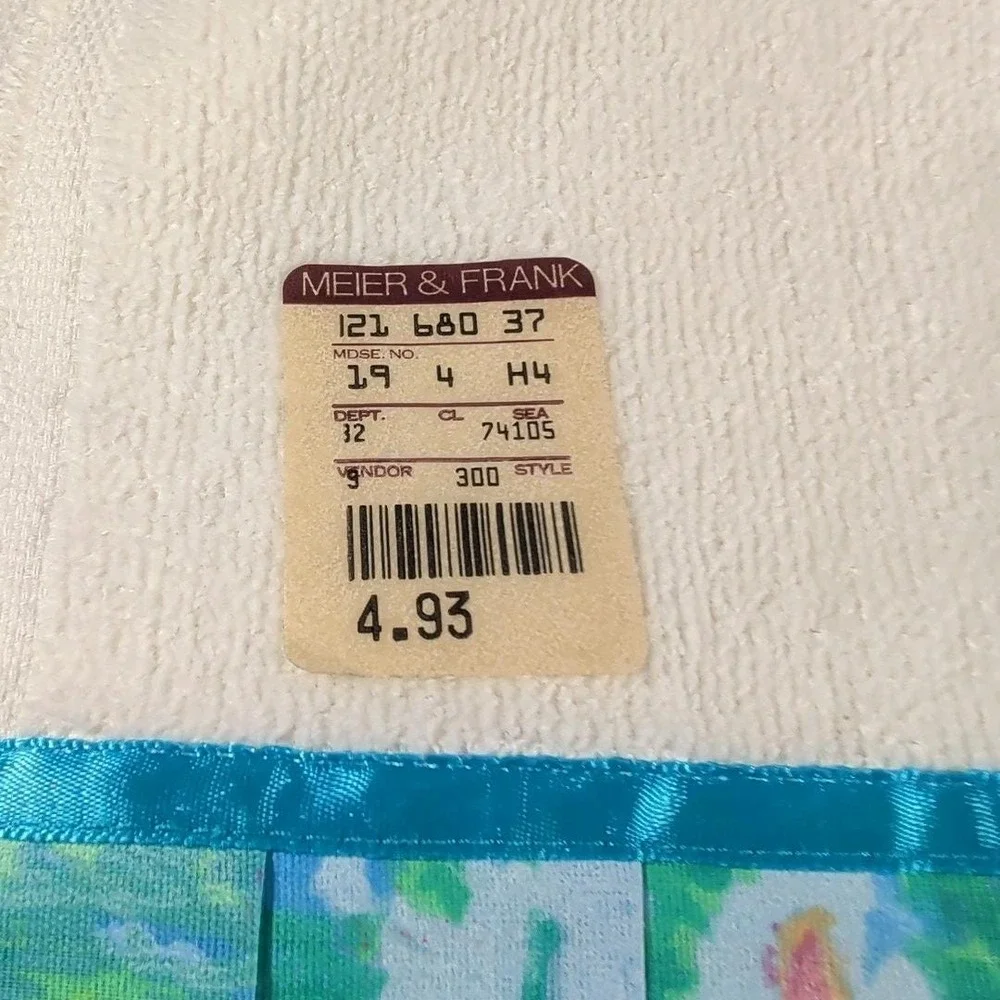 Vintage Saturday Knight Ltd. Monets Garden Floral Rosette Pleated 2-Pc Towel Set